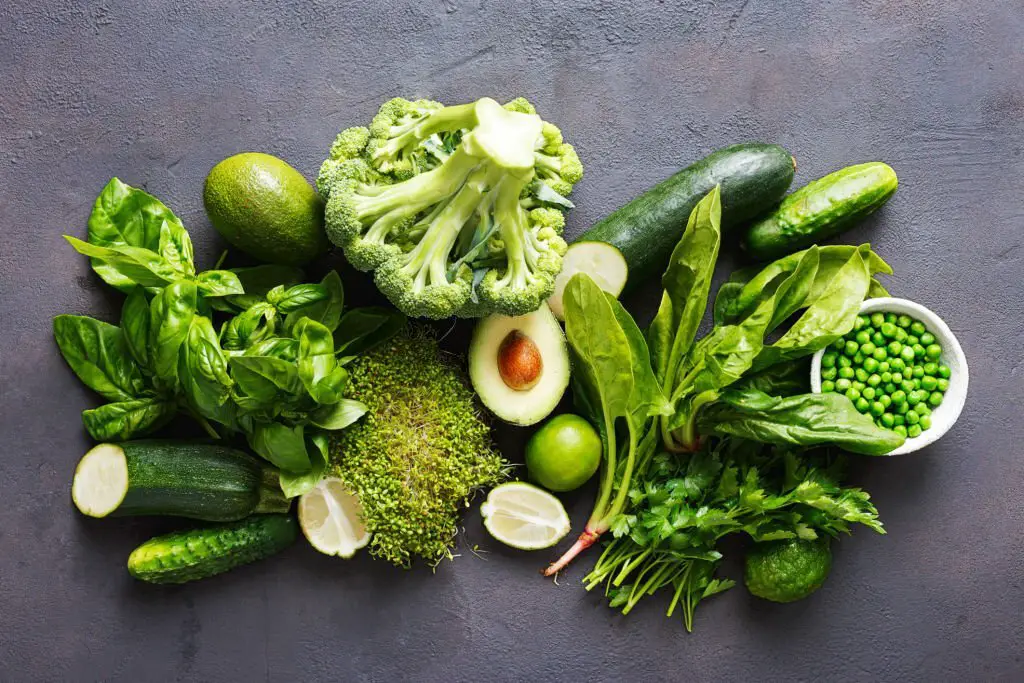 Green veggies like lettuce
