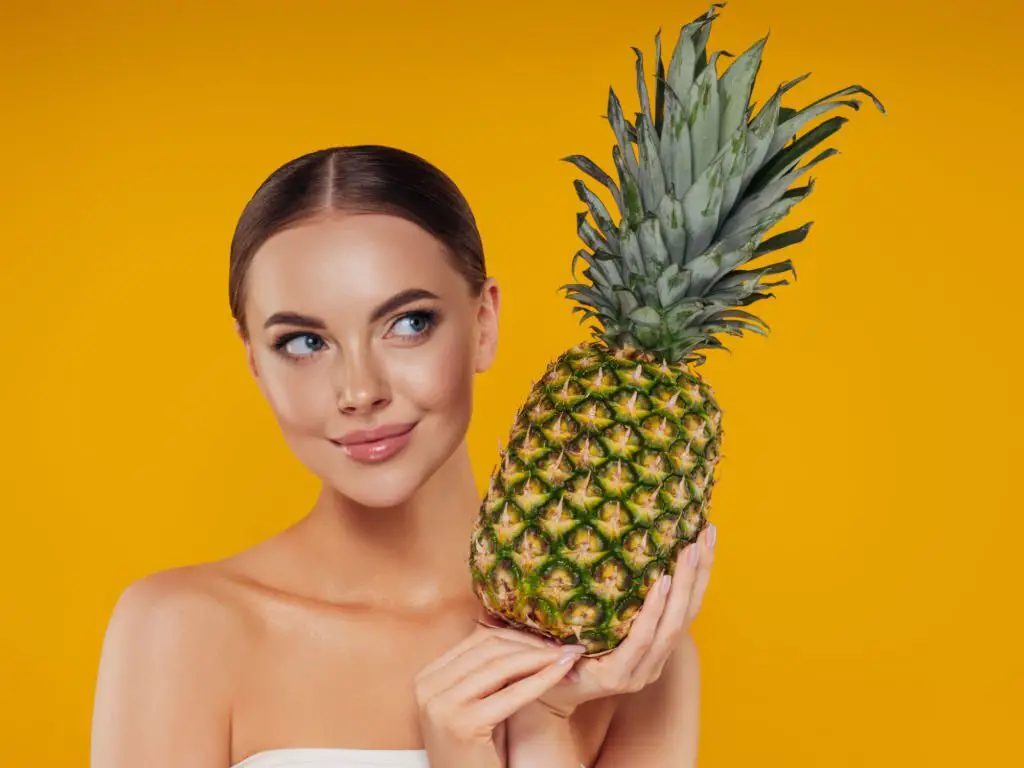 using enzymatic skin peels such as pineapple enzyme