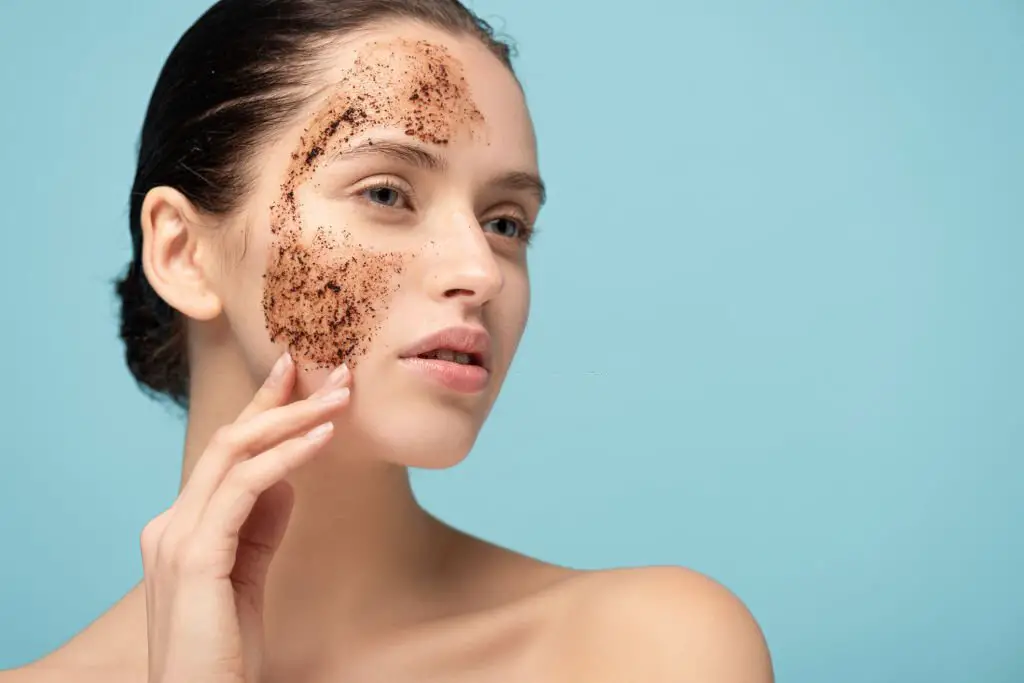 coffee grounds are a process and used for body exfoliation