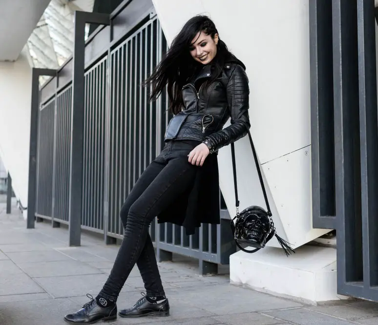 Goth style is sometimes crossed with punk style