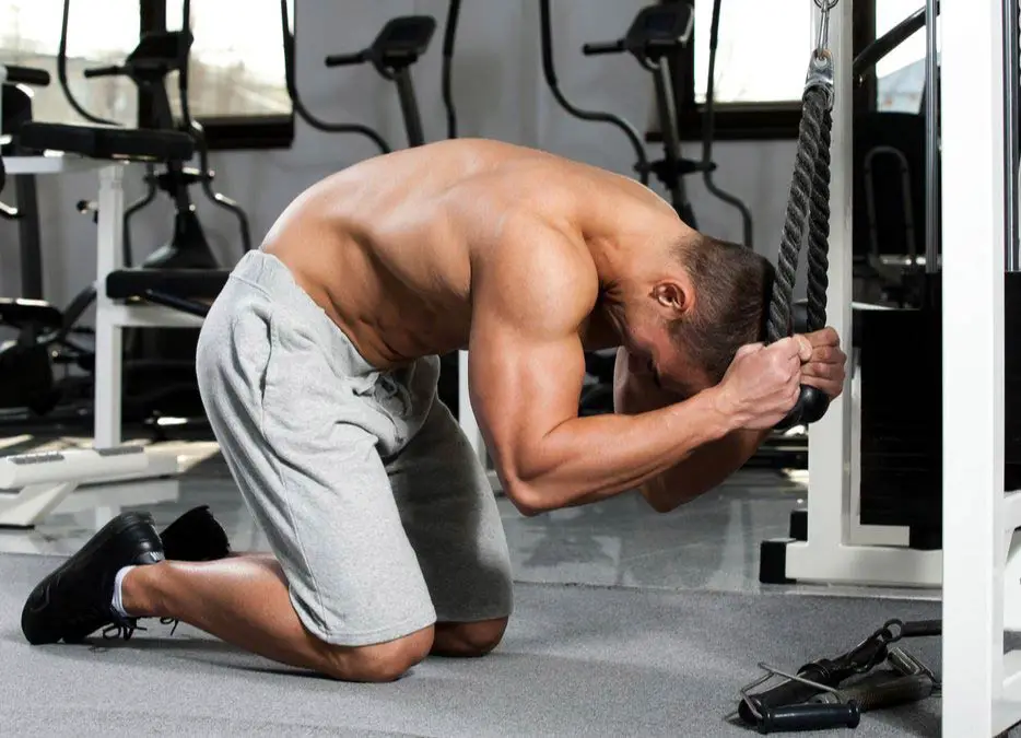 Cable Crunch Your starting position with this exercise