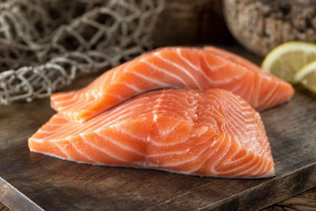 Salmon has 23 grams in its serving with 3 ounces