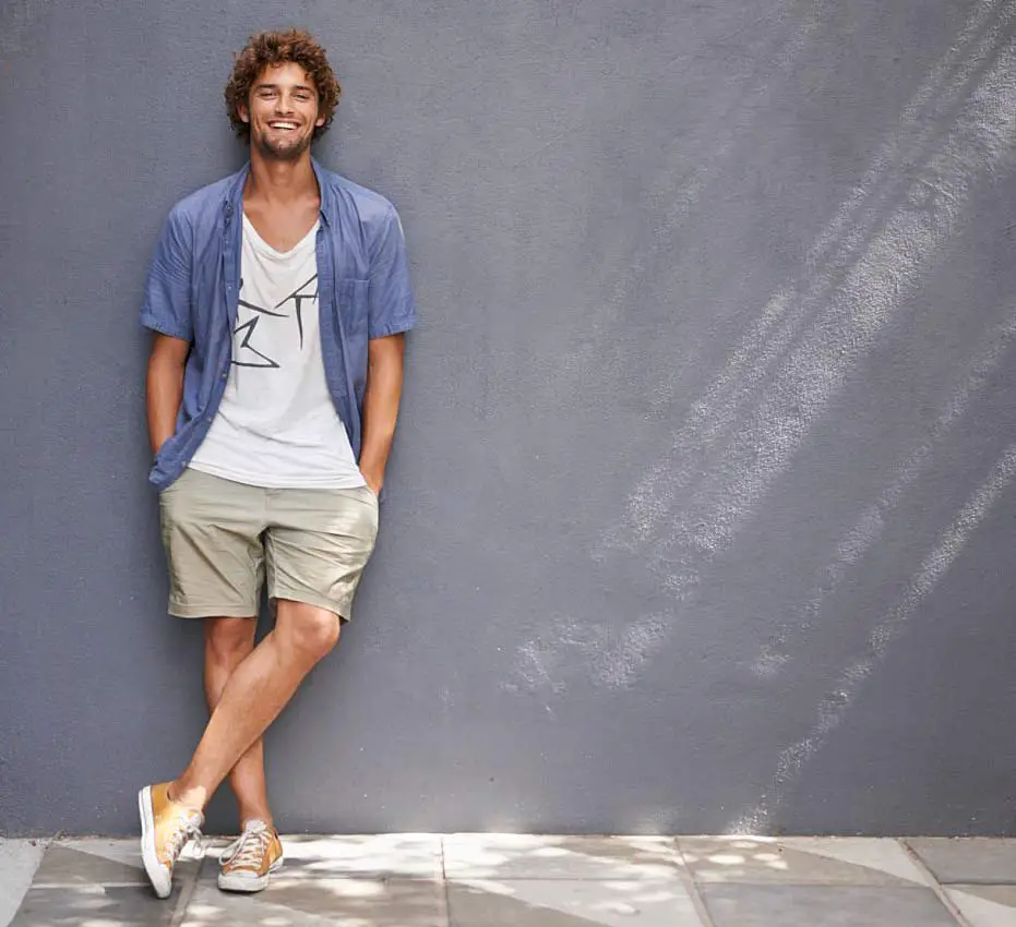 Wearing short is the most common men summer fashion