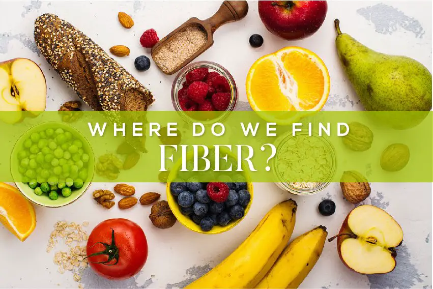 Where do we find fiber rich food