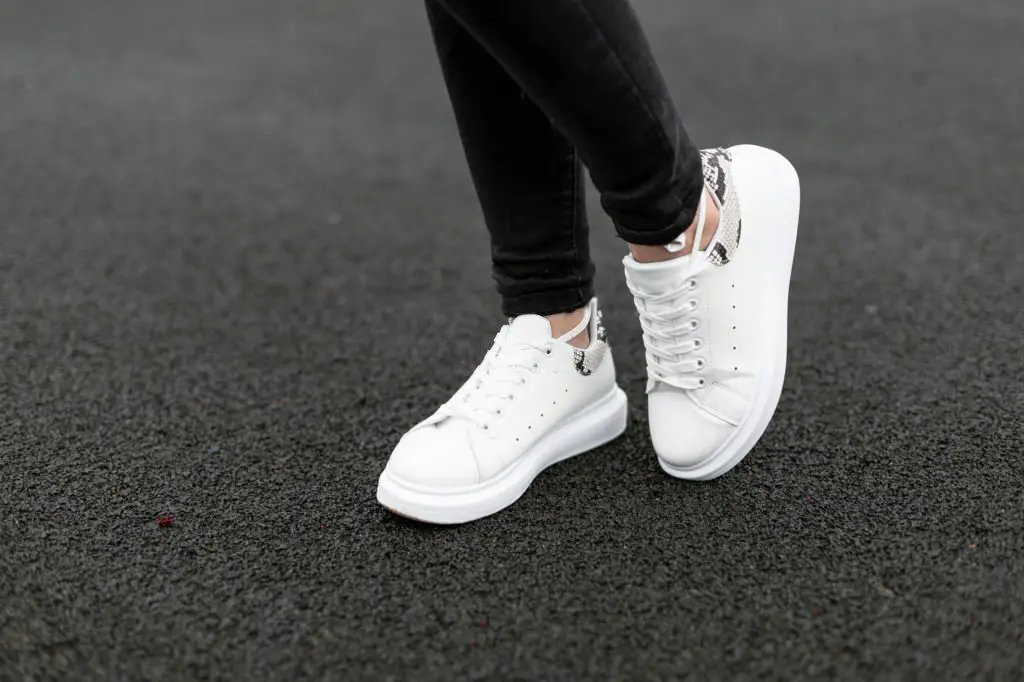 white kicks are a casual basic that will go with everything