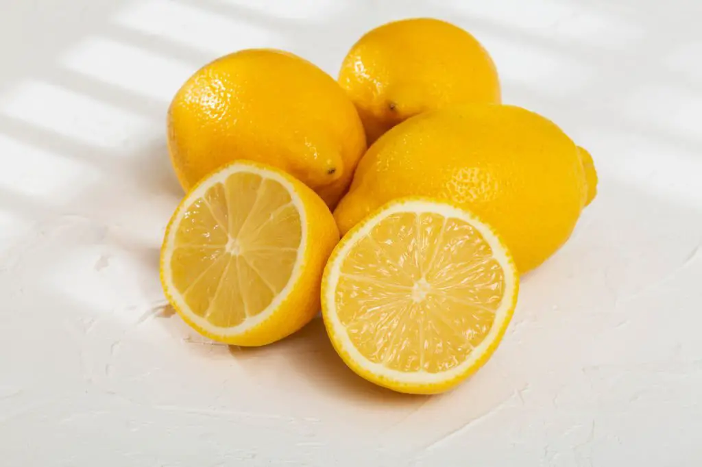 vitamin C from citrus fruits like lemon