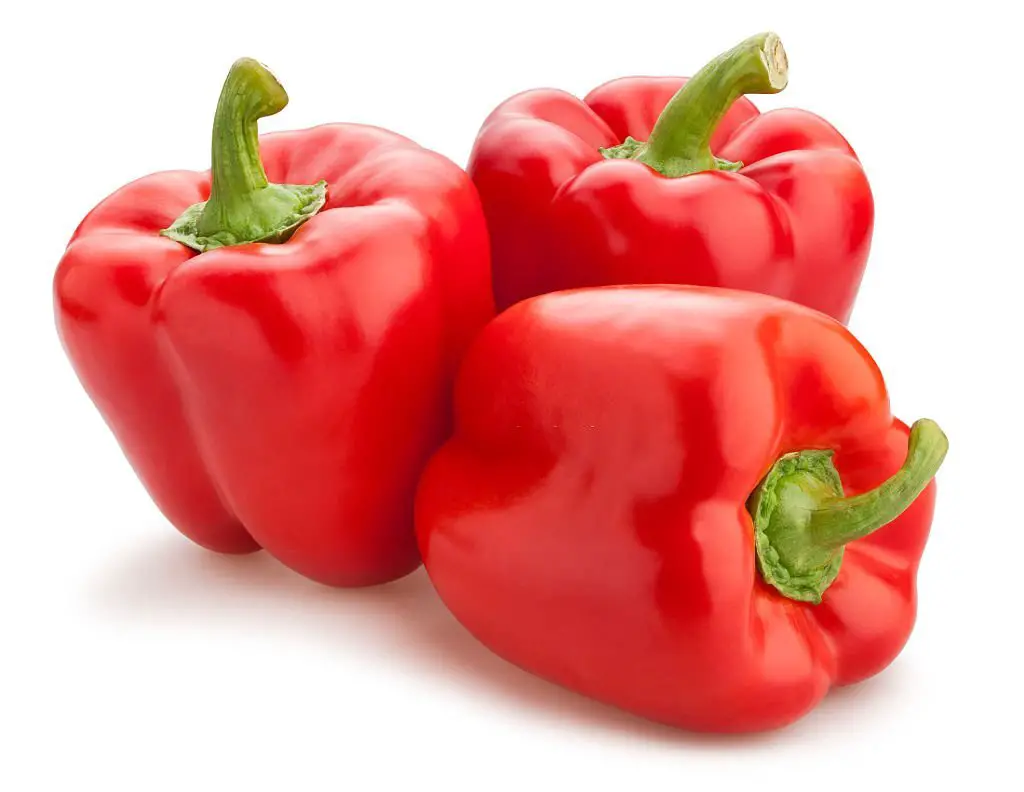 Red bell peppers have magnificent vitamin A content