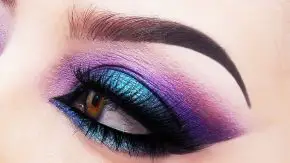 Purple and Blue Eyeshadow for Brown Eyes Makeup