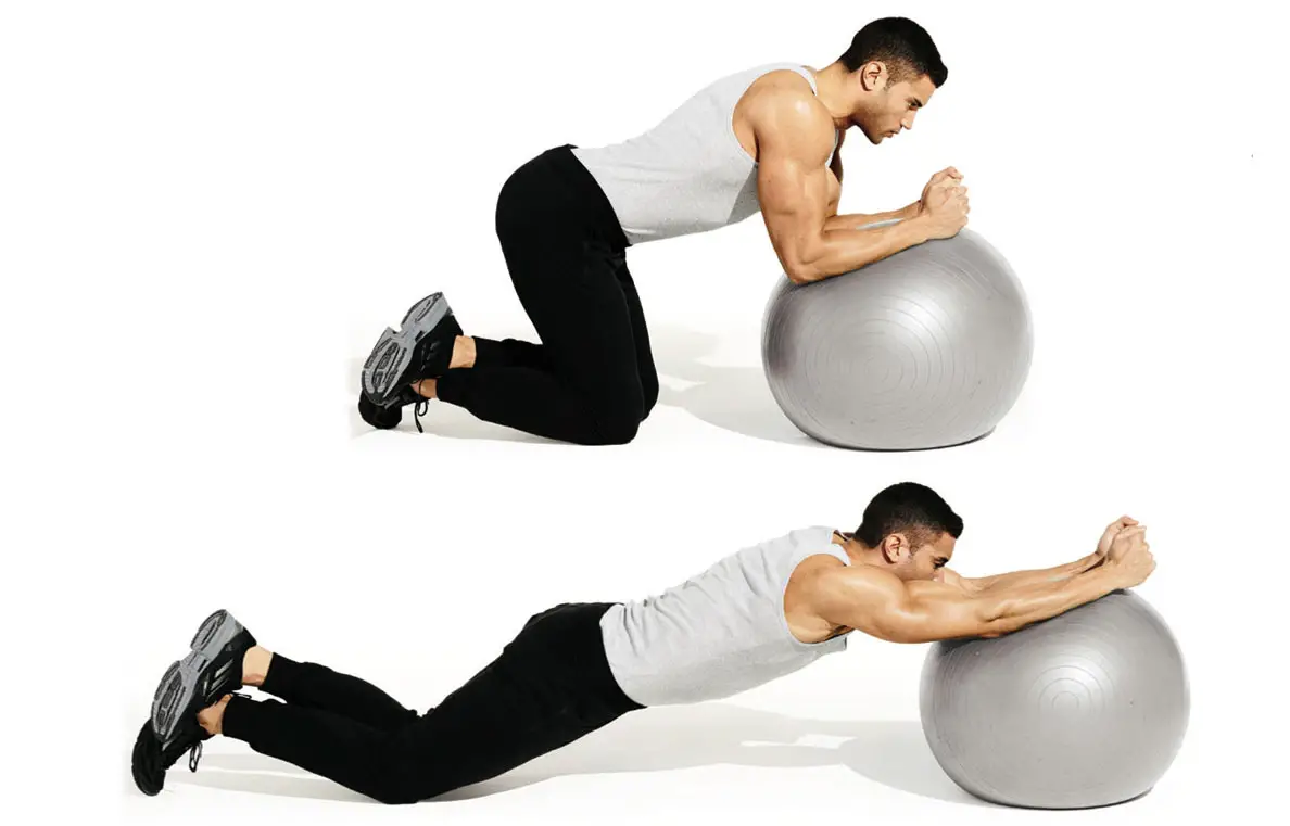 Ab Rollouts using Gym Ball