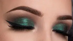 Green eyeshadow