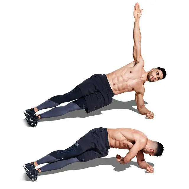Plank with Rotation
