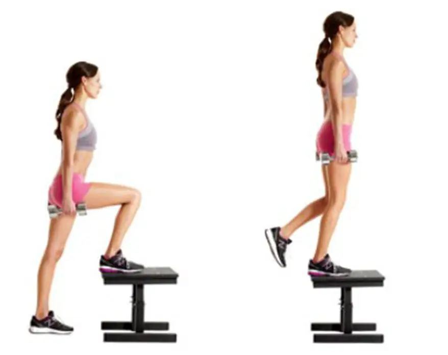 Step up targets the muscles of your glutes