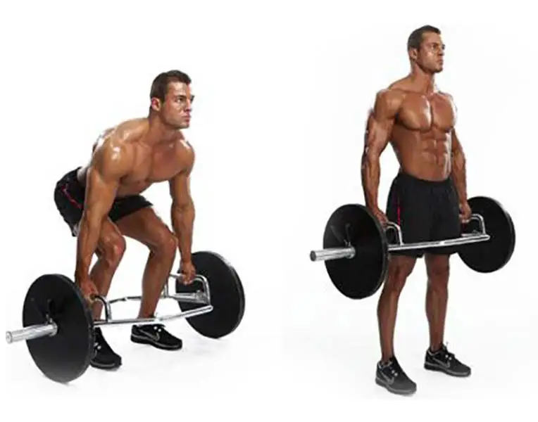performing the deadlift